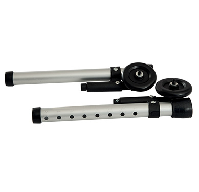 3” wheels + tip/brake - Pair