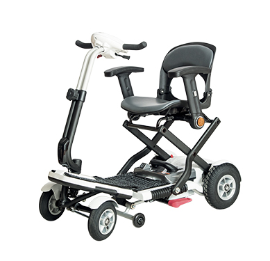 Foldable 4 wheels white