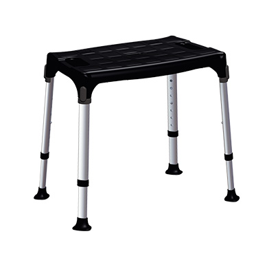 Adjustable polyethylene shower chair